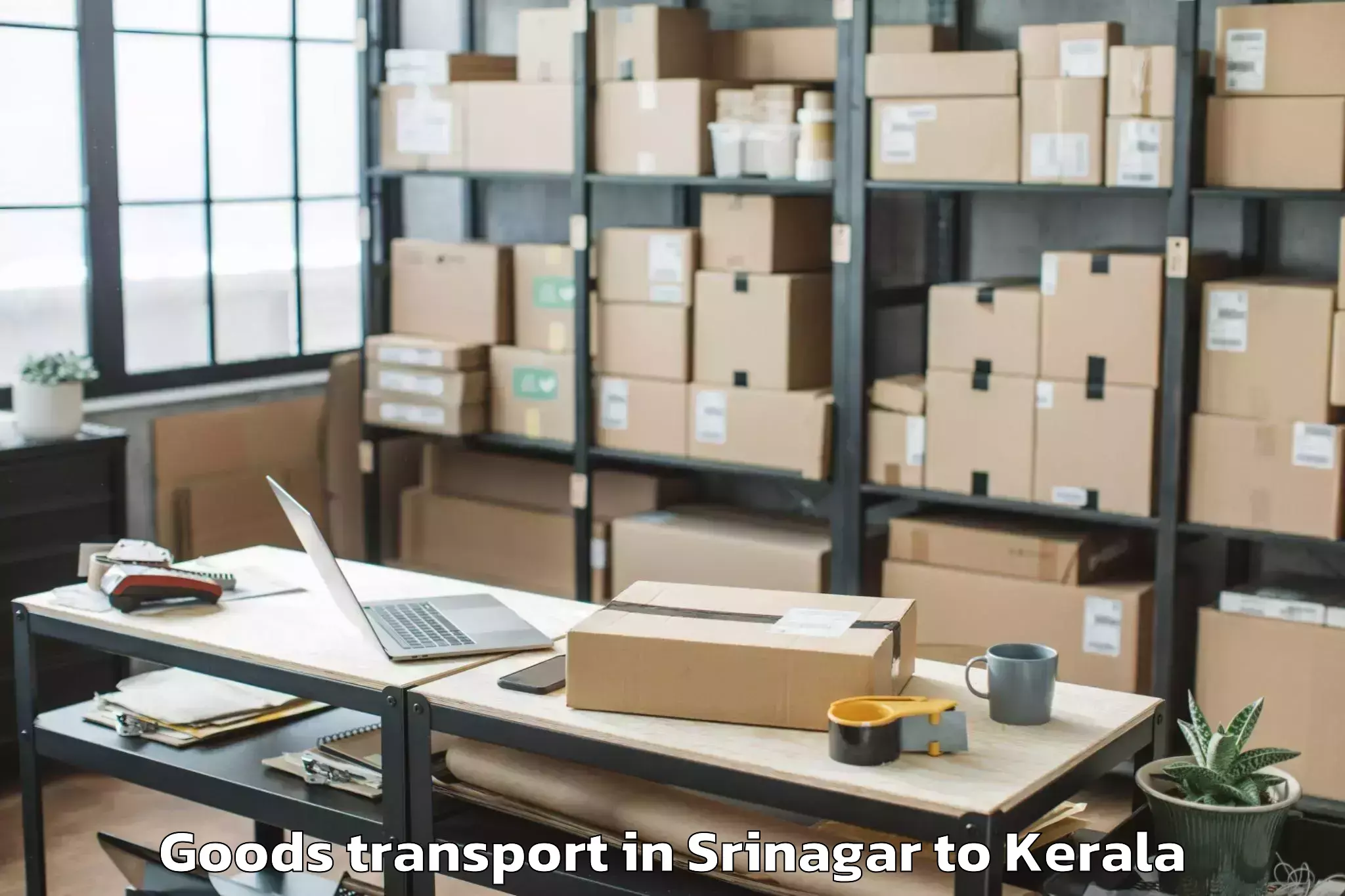 Book Srinagar to Chavassery Goods Transport Online